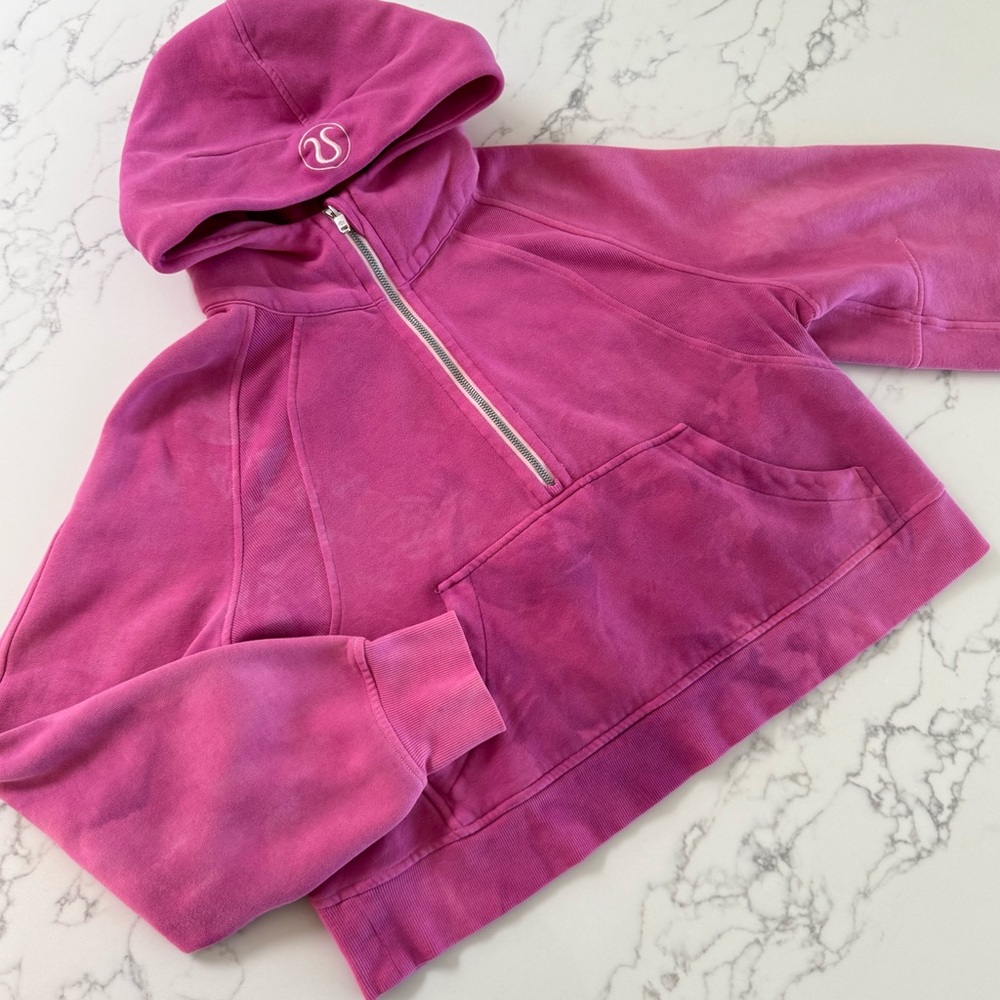 Hand-Dyed Lululemon Scuba Oversized Half-Zip Hoodie - Size M/L